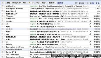有太多的中文垃圾信躲過Gmail的過濾