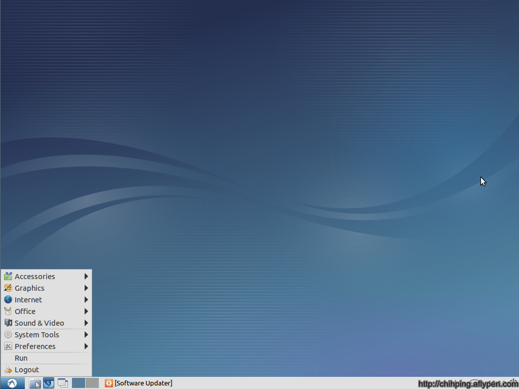 Lubuntu的X-Window環境，使用的是LXDE桌面