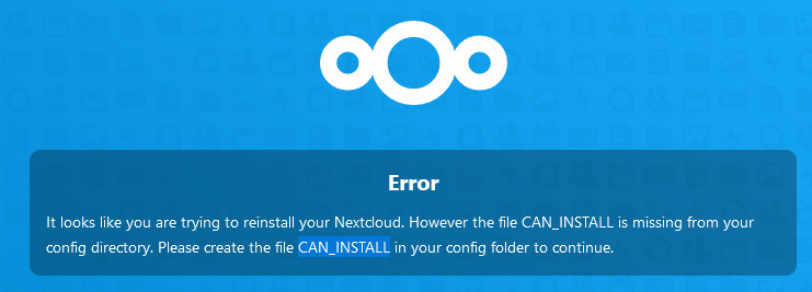 nextcloud_can_install